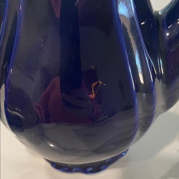 Vintage Yamato Japanese Cobalt Blue Porcelain Tea Set for 6 - Picture 12 of 16